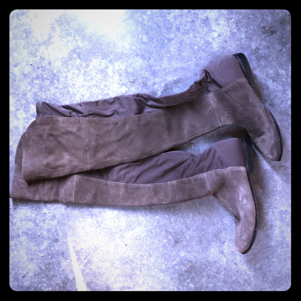 Over the Knee Suede Boots.